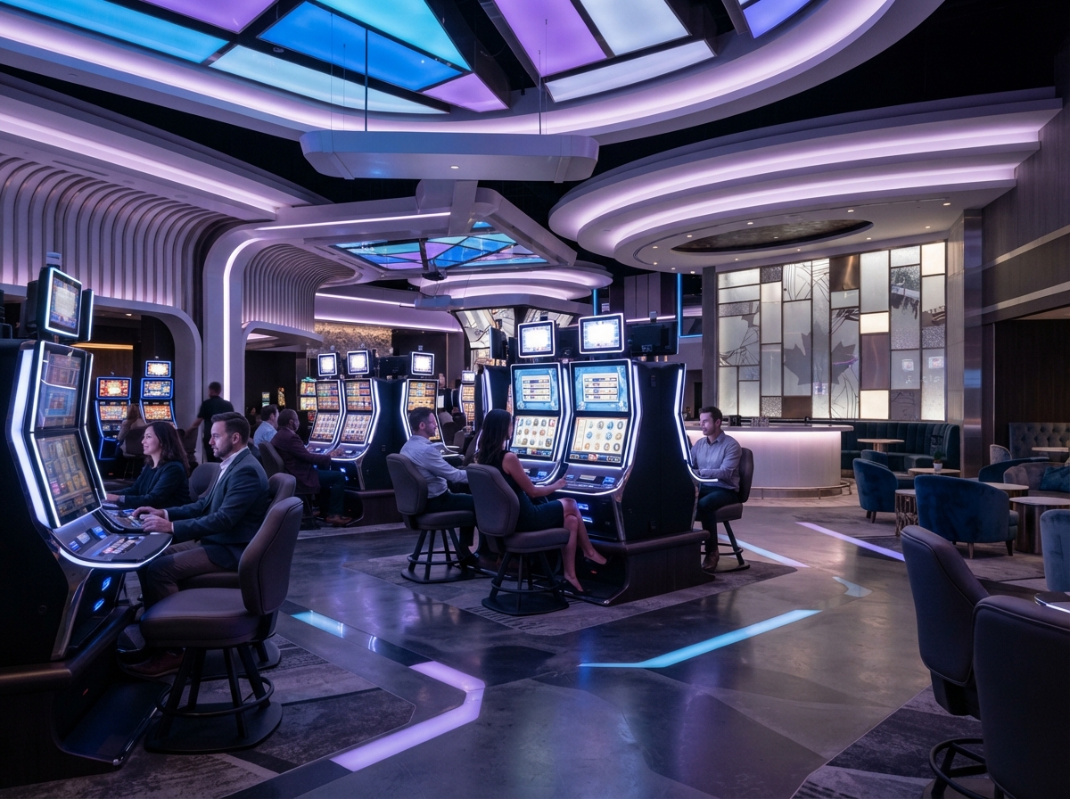 Contemporary entertainment venue interior